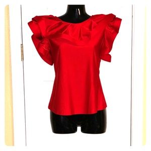 Ruffled Off The Shoulder Top